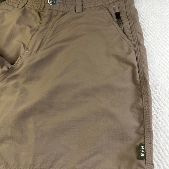 Howler Brothers Horizon Hybrid Shorts Mens 34 Brown Nylon Ripstop Fishing Hiking - Picture 8 of 12